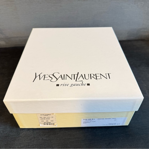 Yves Saint Laurent Shiny Black Heels - Picture 6 of 8